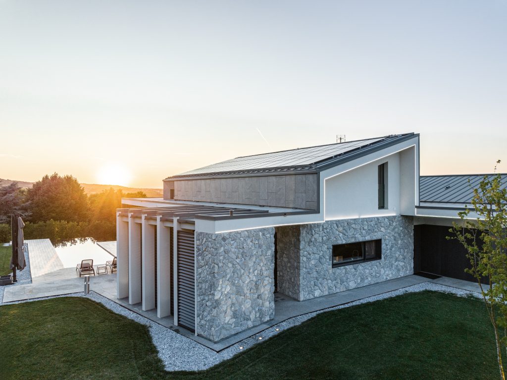 Copertura alluminio Prefa Villa Leonida, Scandiano