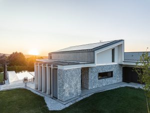 Copertura alluminio Prefa Villa Leonida, Scandiano