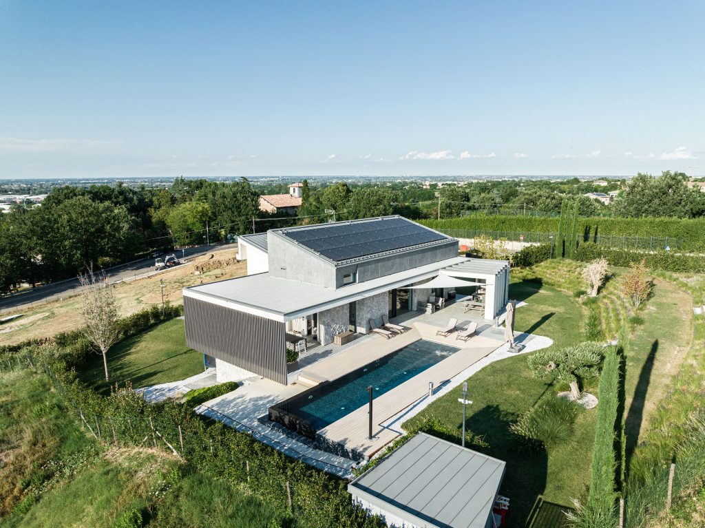 Copertura alluminio Prefa Villa Leonida, Scandiano