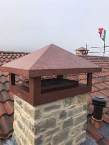 comignolo in alluminio su misura