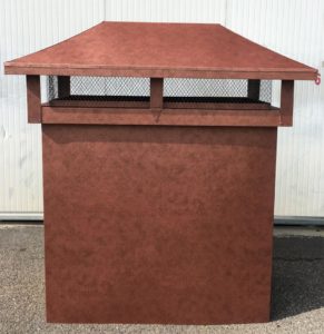 Comignolo in metallo per esalazioni realizzato da F.lli Ceresoli