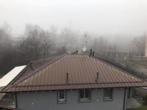 Copertura di abitazione con pannelli in alluminio