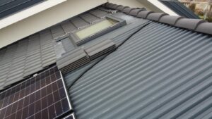 Lamiera grecata sotto pannelli fotovoltaici